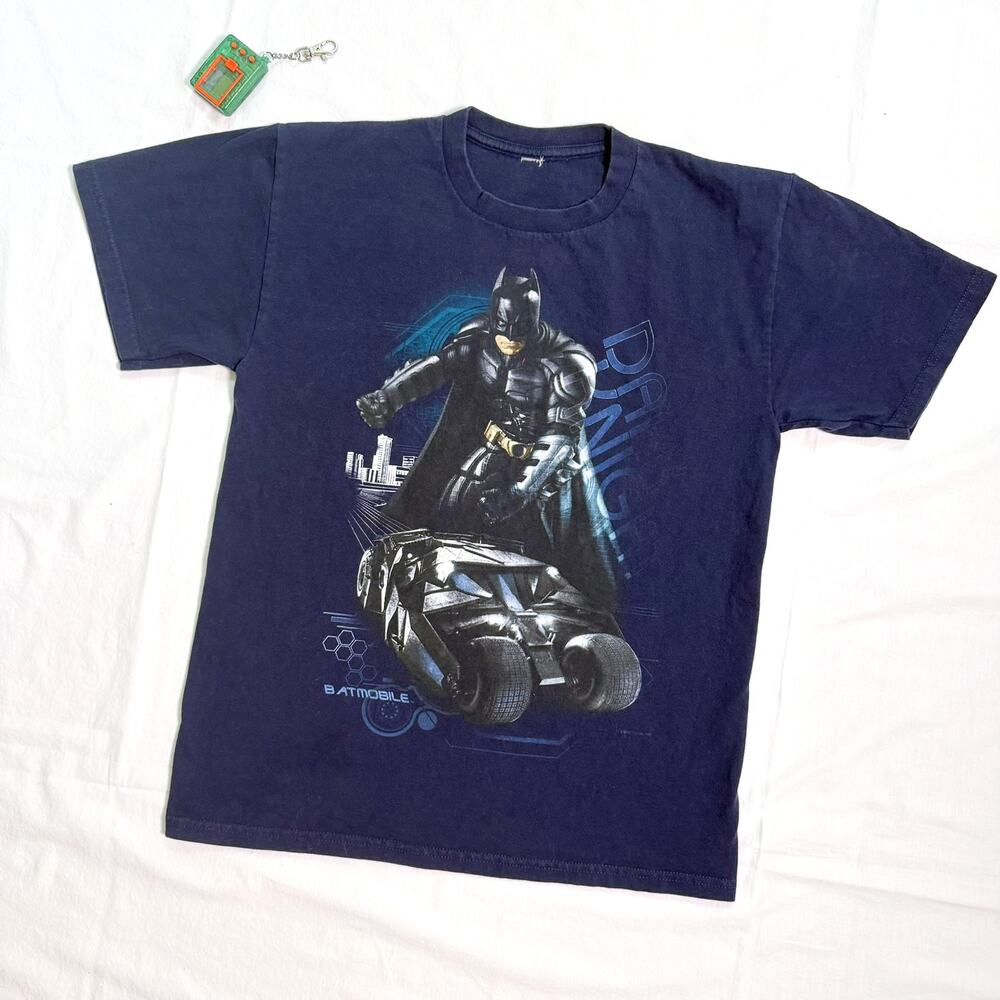 Batman Dark Knight Batmobile Nolan Era Movie Promo Heavyweight T-Shirt - S